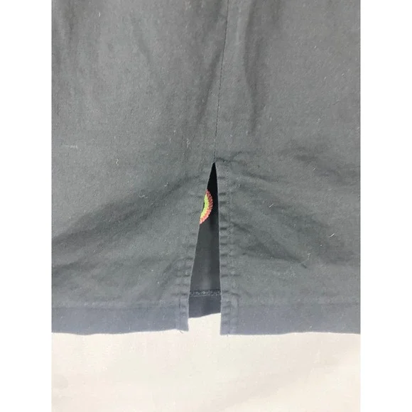 Wildlife New‎ York Black Beaded Circle Embellished Pencil Skirt Back Zip Slit - Picture 5 of 10